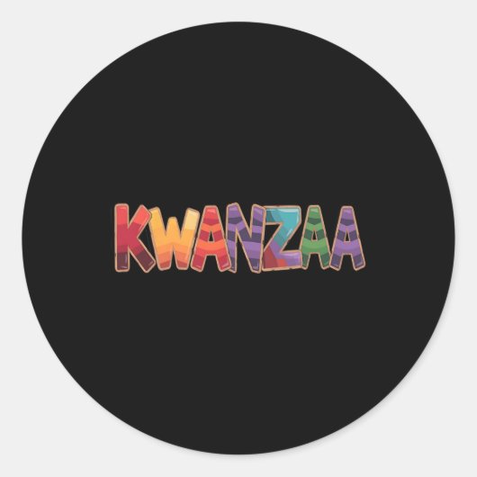 Grappig Kwanzaa Afrikaans voor elke gelegenheid Ronde Sticker (Voorkant)