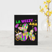 Grappig La Weezy Ana Mardi Gras Carnaval Cake Walk Kaart (Gele Bloem)