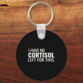 Grappig laag cortisol niveau Grappig laag cortisol Sleutelhanger (Voorkant)