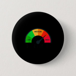 Grappig laag cortisol shirt hilarische stress cort ronde button 5,7 cm