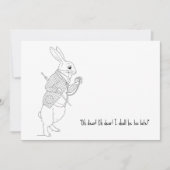 Grappig laat Alice in Wonderland nieuwjaar Feestdagenkaart (Voorkant)