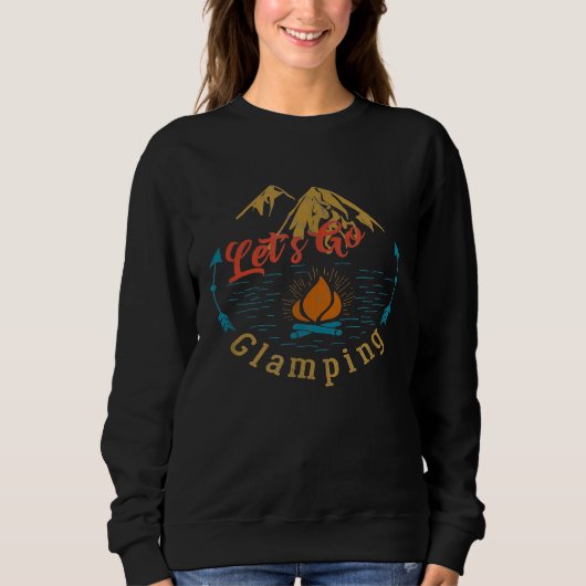 Grappig laat gaan glamping camping trui (Voorkant)