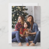 Grappig "Laat het sneeuwen" Florida Beach Santa Ch Feestdagenkaart (Achterkant)