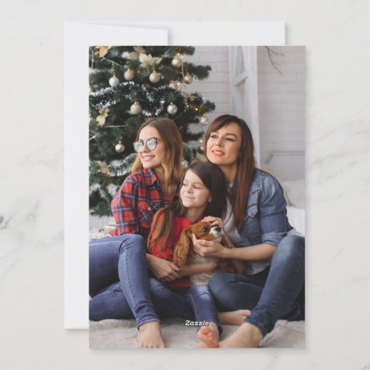 Grappig "Laat het sneeuwen" Florida Beach Santa Ch Feestdagenkaart (Achterkant)