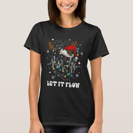 Grappig Laat Het Stromen Anatomie Hart Hartverplee T-shirt (Voorkant)