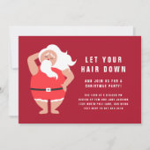 Grappig laat je haar in Santa Kaart (Voorkant)