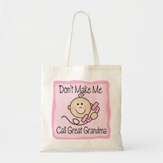 Grappig, laat me geen grote oma noemen tote bag (Voorkant)