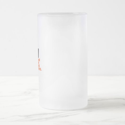 Grappig, laat me hier eens over nadenken matglas bierpul (Center)