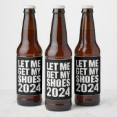 Grappig, laat me mijn schoenen pakken bier etiket (Flessen)