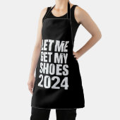 Grappig, laat me mijn schoenen pakken schort (Insitu)