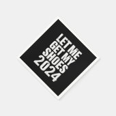 Grappig, laat me mijn schoenen pakken servet (Hoek)