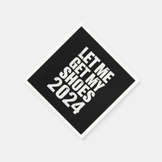 Grappig, laat me mijn schoenen pakken servet (Hoek)