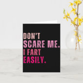 Grappig, laat me niet snel scheten kaart (Gele Bloem)