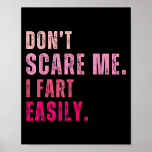 Grappig, laat me niet snel scheten poster