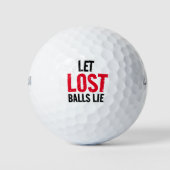 Grappig Laat Verloren Ballen Lie Golf Ballen (Voorkant)