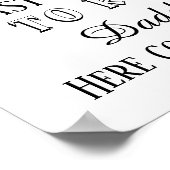 Grappig laatste kans om het huwelijksgeblog van pa poster (Hoek)