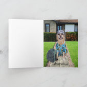 Grappig Lab Bon Voyage voor cruise. Kaart (Binnen)