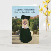 Grappig Lab College Afstuderen Kaart (Gele Bloem)