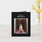 Grappig Lab Mannelijke Verjaardag Kaart (Gele Bloem)