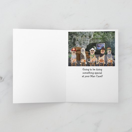 Grappig Lab Mannelijke Verjaardag Kaart (Binnen)