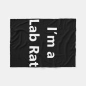 Grappig lab Rat Halloween Kostuum Pretend Minuut L Fleece Deken (Voorkant (Horizontaal))