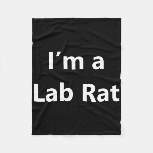 Grappig lab Rat Halloween Kostuum Pretend Minuut L Fleece Deken (Voorkant)
