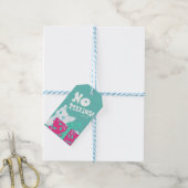 grappig label voor kerstmis - editable tekst cadeaulabel (Met Touw)