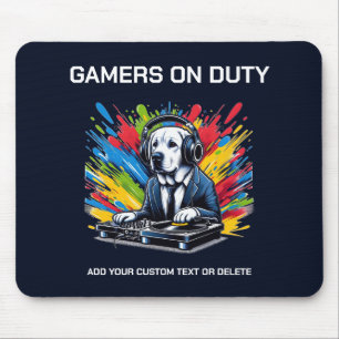 Grappig labrador en gaming Dierenvriend cadeau Muismat