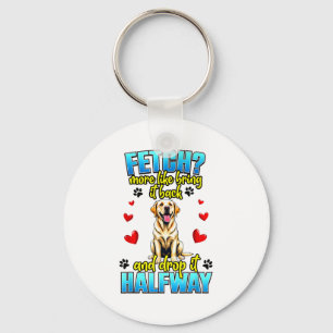 Grappig Labrador Retriever-ontwerp voor hondenbezi Sleutelhanger