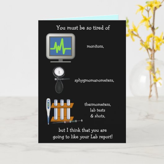 Grappig labrapport wordt goed kaart (Gele Bloem)