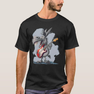 Grappig lachen Donkey Face met elektrische gitaar  T-shirt