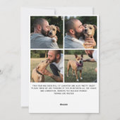 Grappig lachen helemaal huisdier vijf foto feestdagenkaart (Achterkant)