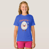Grappig Lachend Ei Cartoon Meisjes T-shirt | Schat (Voorkant volledig)