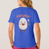 Grappig Lachend Ei Cartoon Meisjes T-shirt | Schat (Achterkant)