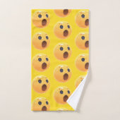 Grappig Lachend Emoji Gezicht Bad Handdoek (Handdoek)