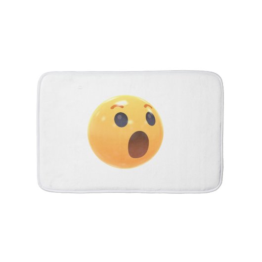 Grappig Lachend Emoji Gezicht Badmat (Voorkant)