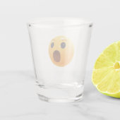 Grappig Lachend Emoji Gezicht Shot Glas (Achterkant)