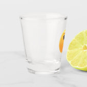 Grappig Lachend Emoji Gezicht Shot Glas (Links)