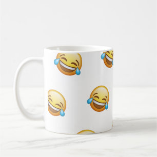 Grappig Lachend Huilend Emoji Grafisch Koffiemok