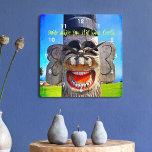 Grappig lachend lach op een foto van een lachen me vierkante klok<br><div class="desc">Wie kan zich verzetten tegen zo'n lachend gezicht? Denk eraan dat je "glimlacht terwijl je nog tanden hebt" terwijl je de tijd bekijkt op dit eigenaardige, kleurrijke personage, fotografische muurklok. Het is een geweldig cadeau voor iemand speciaal! U kunt deze klok eenvoudig personaliseren met behulp van een fotografie en ik...</div>