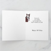 Grappig Lachend Paard Wordt oud humor Kaart (Binnen)
