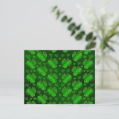 grappig, lachend, shamrocks, groen, st patricks da briefkaart (Staand voorkant)