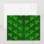 grappig, lachend, shamrocks, groen, st patricks da briefkaart (Voorkant / Achterkant)