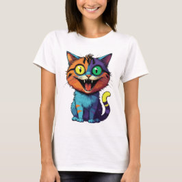 Grappig - Lachkat - T-shirt