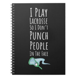 Grappig Lacrosse Cadeau Middelbare School Universi Notitieboek