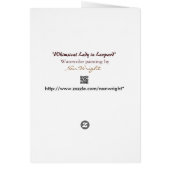 Grappig Lady met een normale familie (Achterkant)