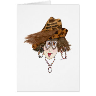 Grappig Lady met een normale familie