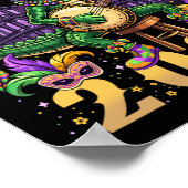 Grappig Laissez Les Bon Temps Rouler Mardi Gras 20 Poster (Hoek)