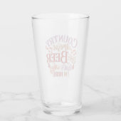 Grappig land muziek en muziek glas (Achterkant)