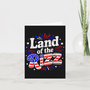 Grappig land van de Rizz Patriotic 4th of July US Kaart